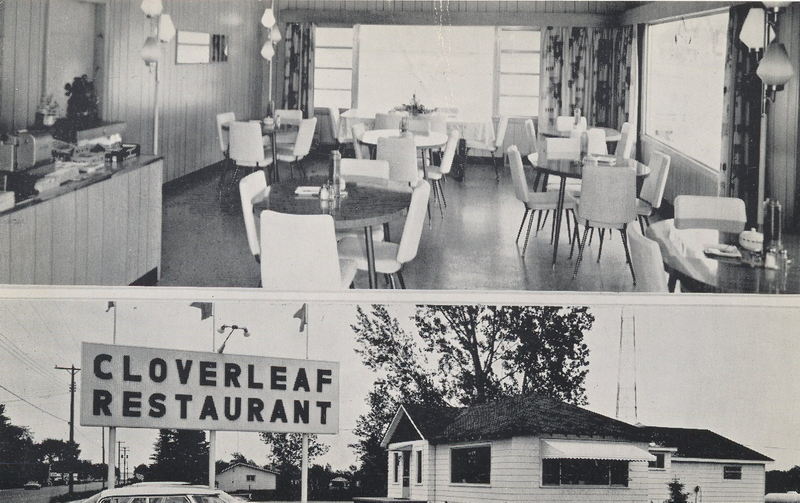 Cloverleaf Restaurant - Vintage Postcard